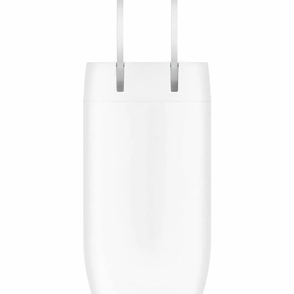 Belkin Dual USB-C Wall Charger w/PPS 60W for Apple iPhone, Galaxy, Google - Compatible w/USB-C to Lightning & US - WCB010DQWH