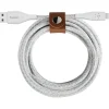 Belkin® DuraTek Plus Lightning To USB-A Cable With Strap, 4', White, F8J236BT04-WHT