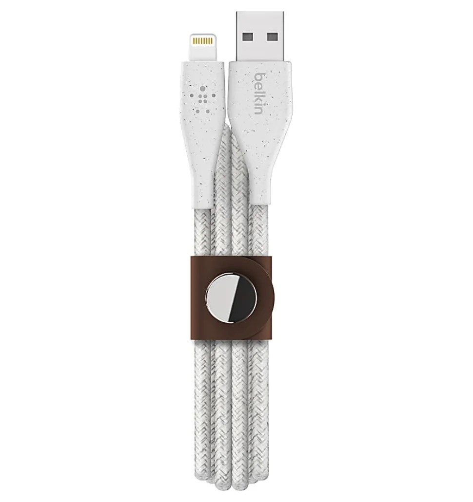 Belkin® DuraTek Plus USB-C To USB-A Cable With Strap, 4', Black, F2CU069BT04-BLK