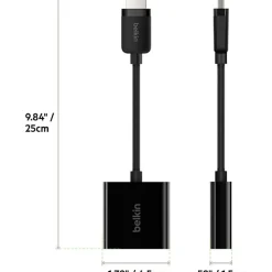 Belkin HDMI to VGA Video Adapter Converter with Audio - 1920x1080 - HDMI/USB/VGA/mini-phone A/V Cable  - AV10170BT