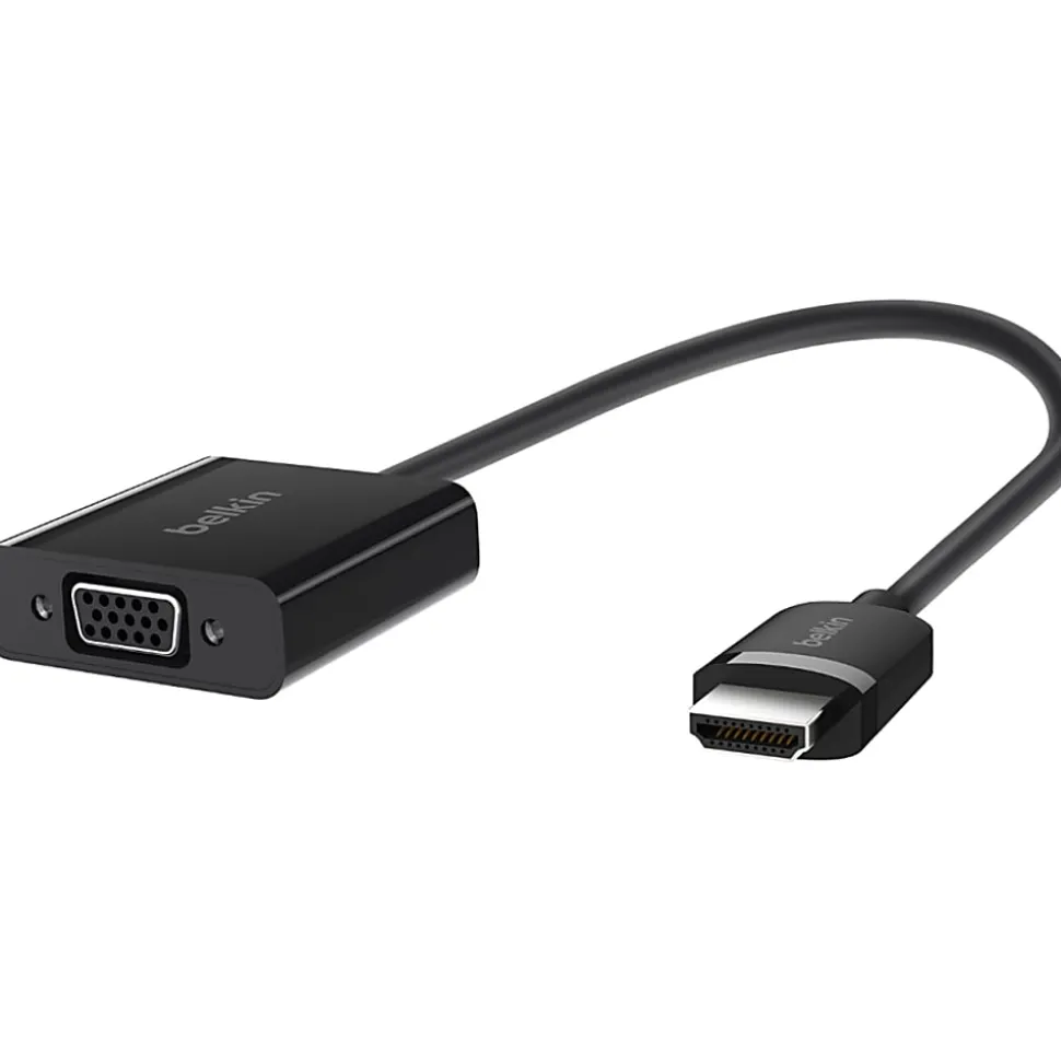 Belkin HDMI to VGA Video Adapter Converter with Audio - 1920x1080 - HDMI/USB/VGA/mini-phone A/V Cable - AV10170BT