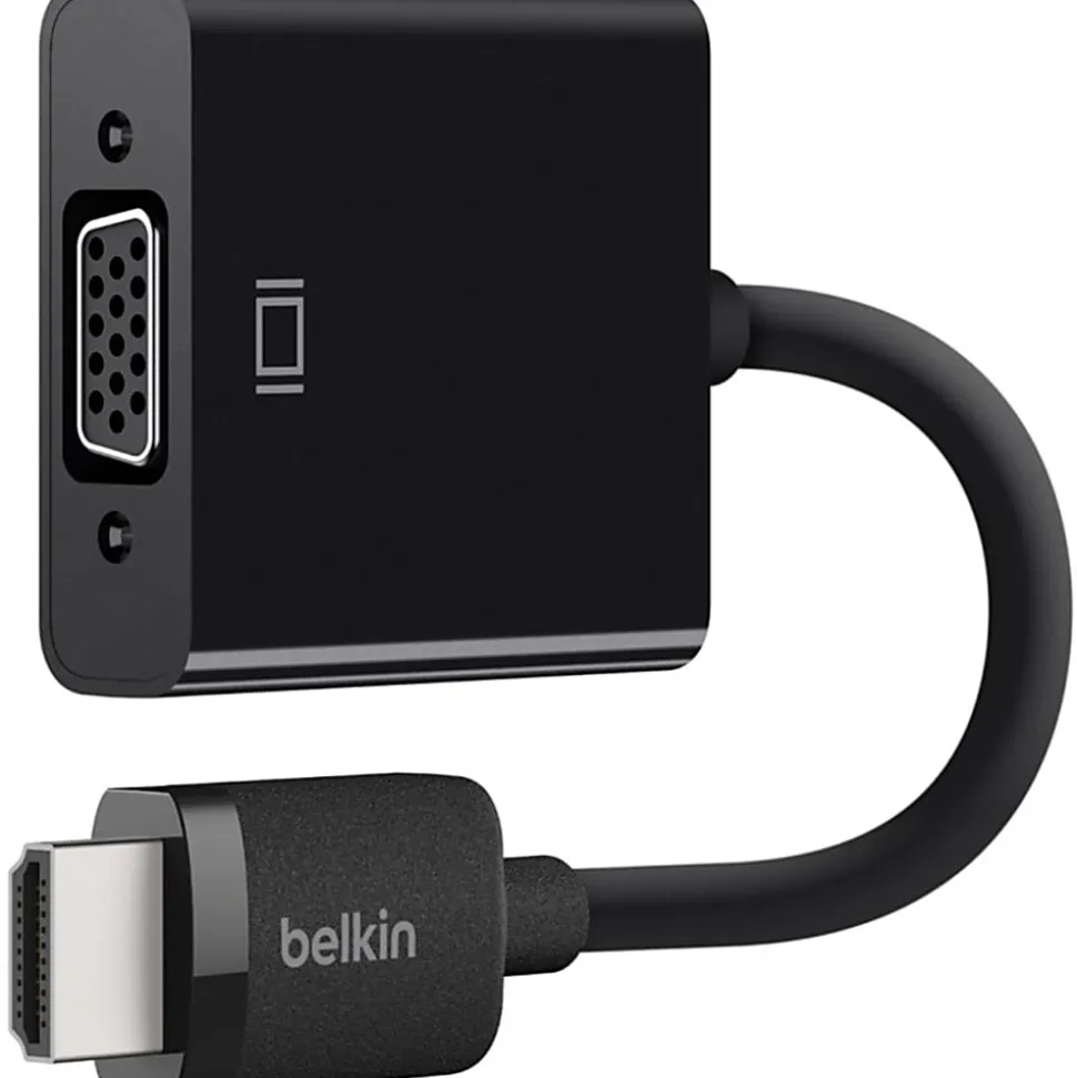 Belkin HDMI to VGA Video Adapter Converter with Audio - 1920x1080 - HDMI/USB/VGA/mini-phone A/V Cable - AV10170BT