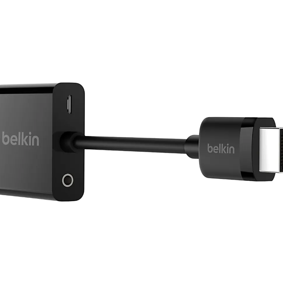 Belkin HDMI to VGA Video Adapter Converter with Audio - 1920x1080 - HDMI/USB/VGA/mini-phone A/V Cable - AV10170BT