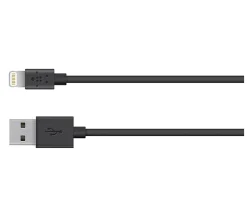 Belkin® MIXIT Lightning-To-USB ChargeSync Cables, 4', Black, Pack Of 2 Cables