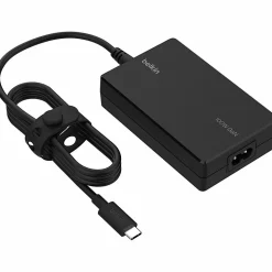 Belkin Portable USB-C Core GaN Power Adapter - 100W - w/ 8ft Power Cable - Laptop Charger - Black - 100 W - 8 ft Cable - Black