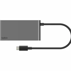 Belkin 5-Port USB-C Hub, USB-C to 2xUSB-A, 2xUSB-C, 1x4K HDMI, Docking Station, Black, AVC022FQSGY