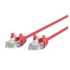 Belkin Slim - Patch cable - RJ-45 (M) to RJ-45 (M) - 61 cm - UTP - CAT 6 - molded, snagless - red