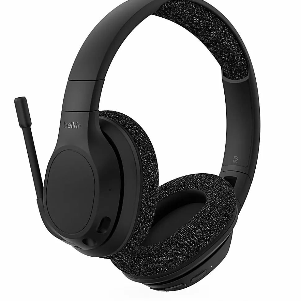 Belkin SoundForm Adapt Wireless Over-Ear Headset, Headphones - AUD005BTBLK