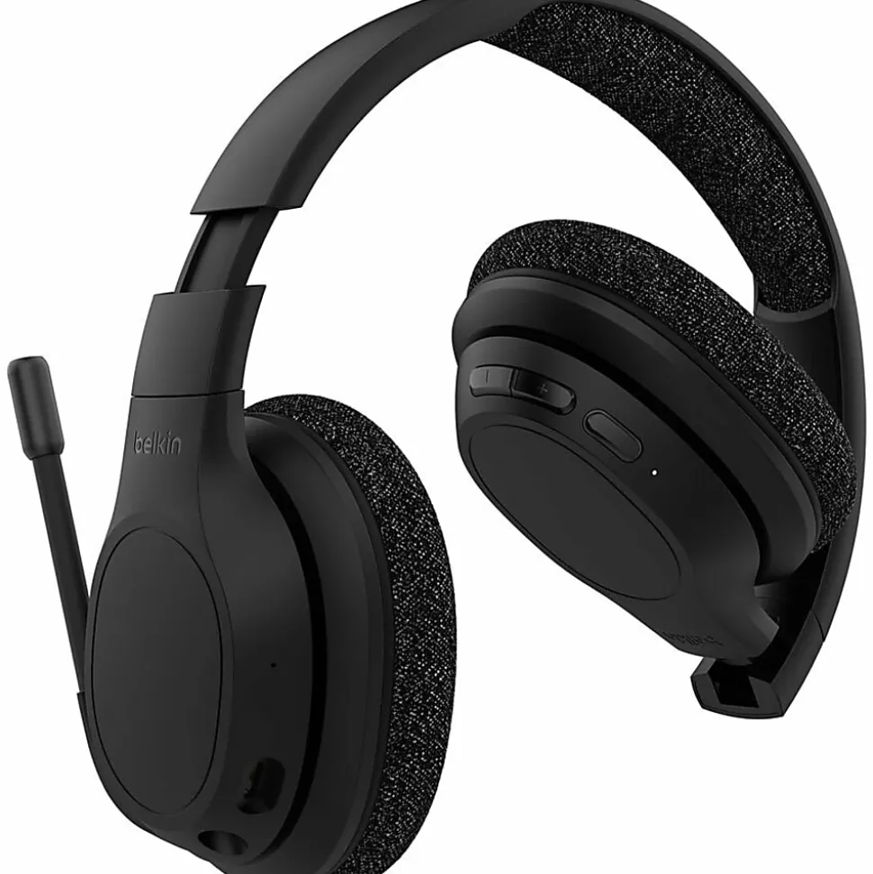 Belkin SoundForm Adapt Wireless Over-Ear Headset, Headphones - AUD005BTBLK