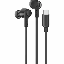 Belkin SoundForm ANC Wired Earbuds (USB-C) - Stereo - USB Type C - Wired - Earbud - Binaural - In-ear - Black