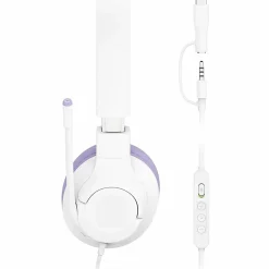 Belkin SoundForm Inspire Wired Over-Ear Headset for Kids, Lavender/White