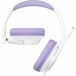 Belkin SoundForm Inspire Wired Over-Ear Headset for Kids, Lavender/White
