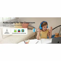 Belkin SoundForm Mini Wired On-Ear Headphones For Kids, Blue