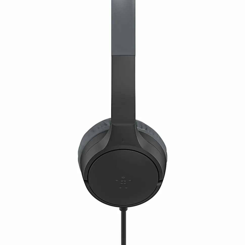Belkin SoundForm Mini Wired On-Ear Headphones for Kids, Black