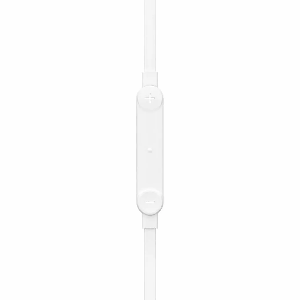 Belkin SoundForm USB-C Wired Earbuds With Adjustable Volume Limiter, White