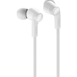 Belkin SoundForm Wired Earbuds with USB-C Connector - Stereo - USB Type C - Wired - Earbud - Binaural - In-ear - 4 ft Cable - White