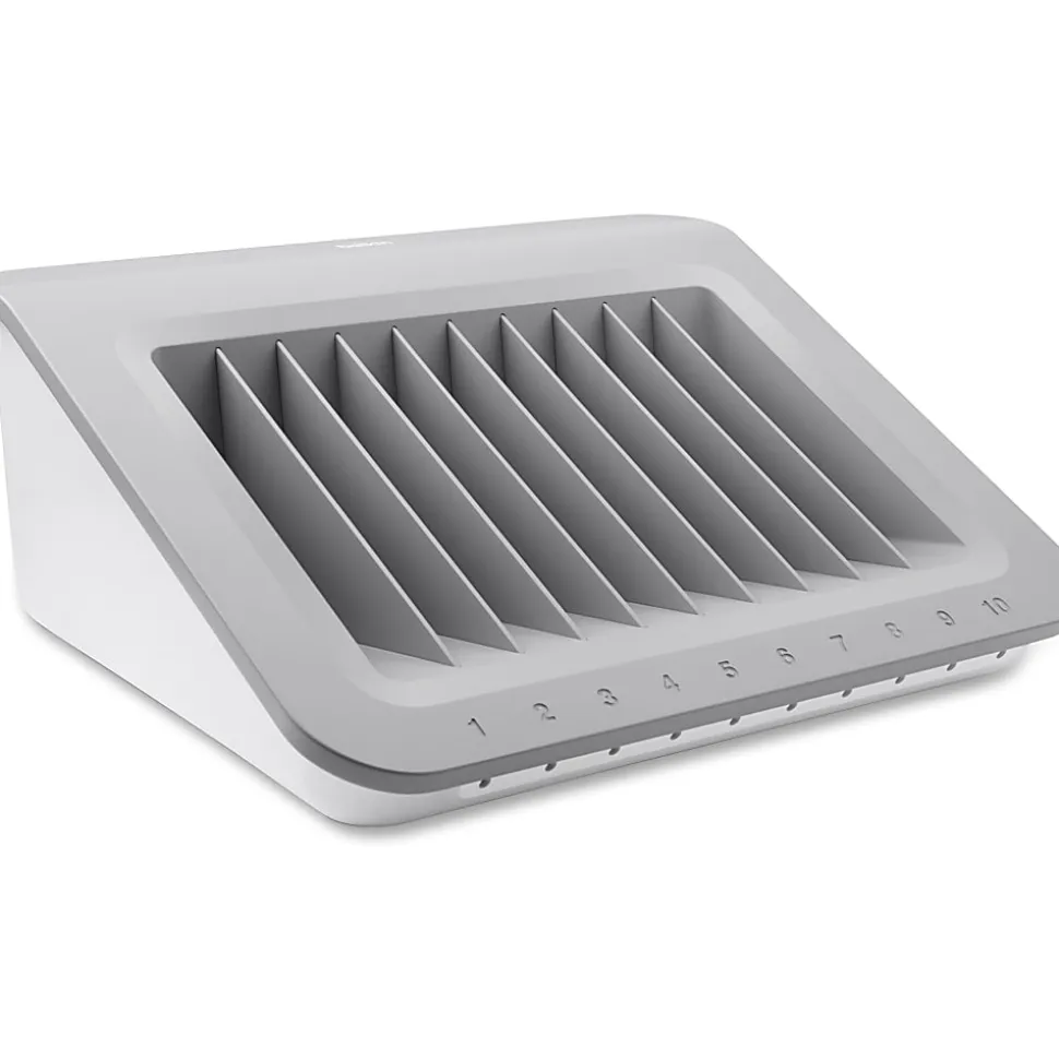 Belkin Store and Charge-AC Classroom Charging Station for Laptops, Tablets - Wired - Tablet PC, e-book Reader - Charging Capability - Gray, White