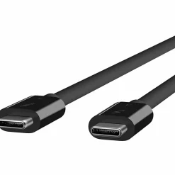 Belkin Thunderbolt 3 Cable (USB-C to USB-C, 100W) - 2.60 ft Thunderbolt 3/USB-C Data Transfer Cable  - F2CD084BT08MBK