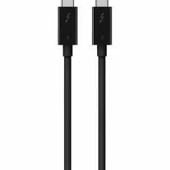 Belkin Thunderbolt 3 Cable (USB-C to USB-C, 100W) - 2.60 ft Thunderbolt 3/USB-C Data Transfer Cable - F2CD084BT08MBK