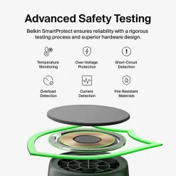 Belkin UltraCharge 2-in-1 Foldable Magnetic Charger with Qi2 25W, WIZ039TTBK