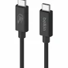 Belkin USB4 Cable, 240W + 20Gbps - 6.56 ft USB4 A/V/Power/Data Transfer Cable  - INZ004BT2MBK