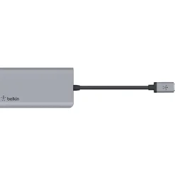 Belkin USB-C 4-in-1 Multiport Adapter, Laptop Docking Station, 2x USB-A 3.0, 4k HDMI, 100W Power Delivery - USB Type C - USB Type-C - Wired
