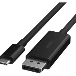 Belkin USB-C to DisplayPort 1.4 Cable - 6.56 ft DisplayPort/USB-C Data Transfer Cable  - AVC014BT2MBK