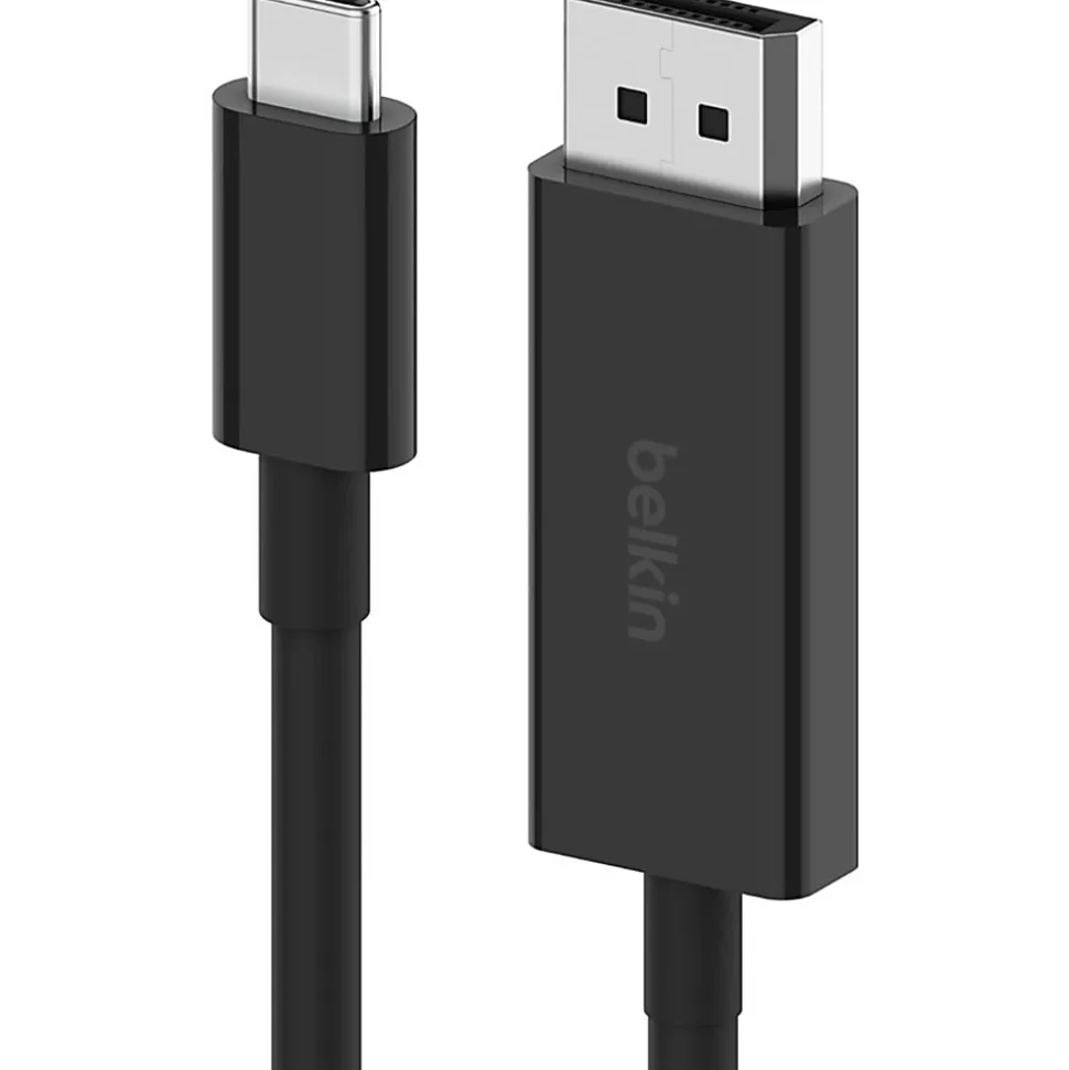 Belkin USB-C to DisplayPort 1.4 Cable - 6.56 ft DisplayPort/USB-C Data Transfer Cable - AVC014BT2MBK