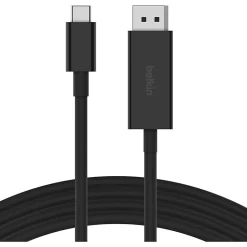 Belkin USB-C to DisplayPort 1.4 Cable - 6.56 ft DisplayPort/USB-C Data Transfer Cable - AVC014BT2MBK