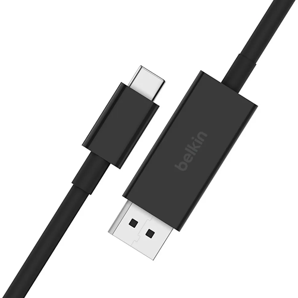 Belkin USB-C to DisplayPort 1.4 Cable - 6.56 ft DisplayPort/USB-C Data Transfer Cable - AVC014BT2MBK