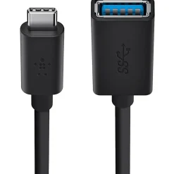 Belkin 3.0 USB-C To USB-A Adapter Data Transfer Cable, Black, Total Qty 1
