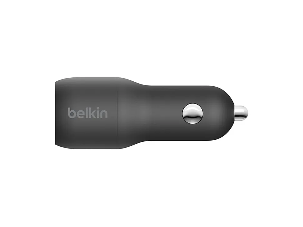 Belkin® 37-Watt Dual Car Charger With PPS, Black