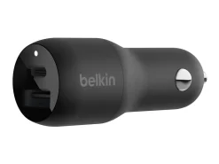 Belkin® 37-Watt Dual Car Charger With PPS, Black