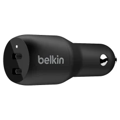 Belkin 36-Watt Dual-USB Car Charger, Black