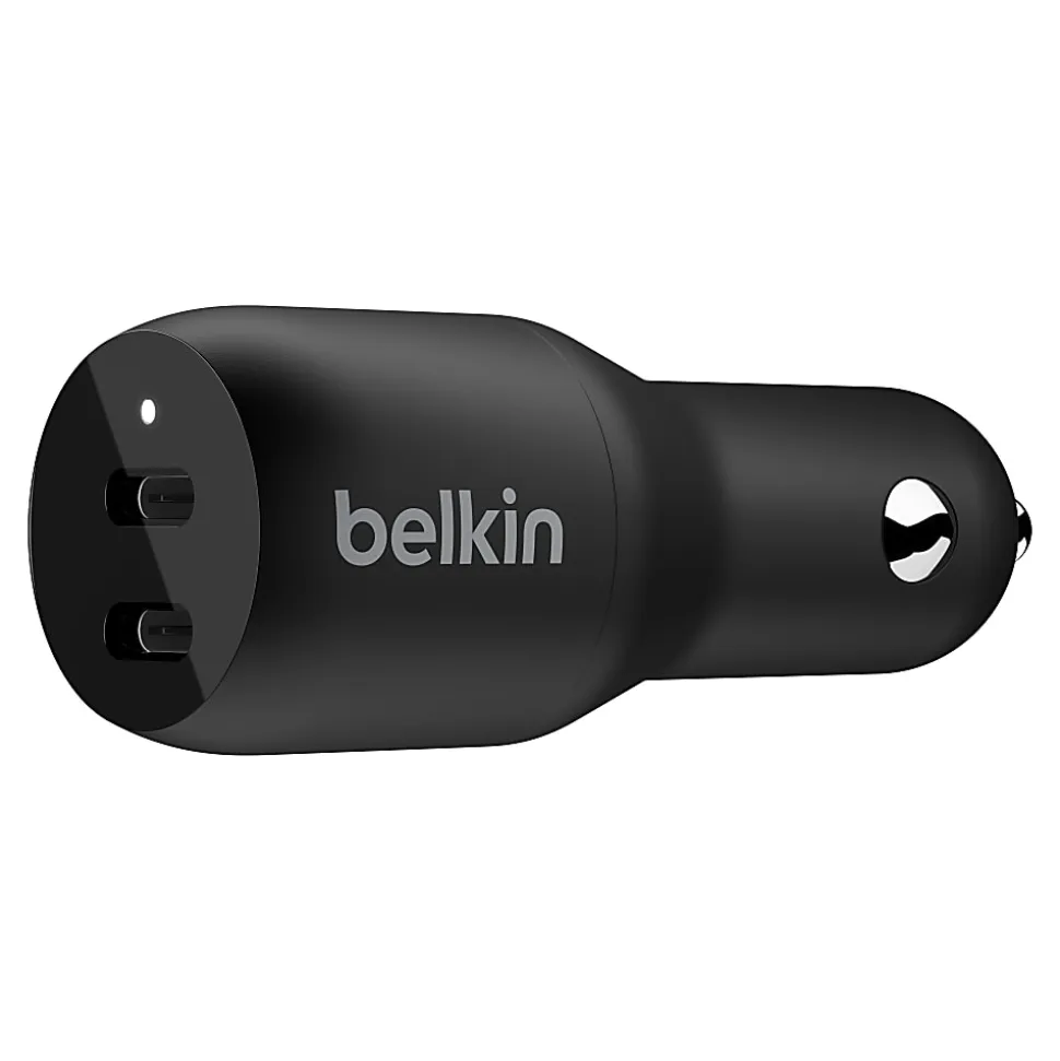 Belkin 36-Watt Dual-USB Car Charger, Black