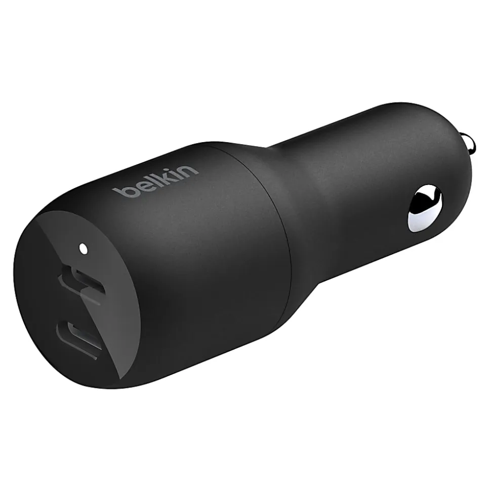 Belkin 36-Watt Dual-USB Car Charger, Black