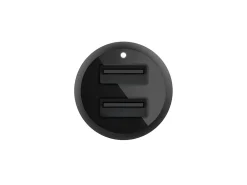 Belkin 24-Watt, Dual USB Car Charger, USB-A, Black