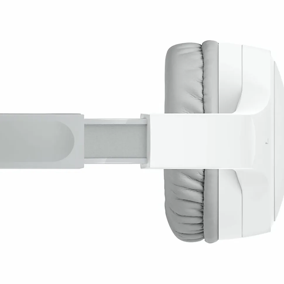 Belkin Wireless Bluetooth On-Ear Headphones for Kids w/ Mic, 85dB Limit, w/ USB-C Cable, Headset, White