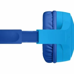 Belkin Wireless Bluetooth On-Ear Headphones for Kids w/ Mic, 85dB Limit, w/ USB-C Cable, Headset, Blue