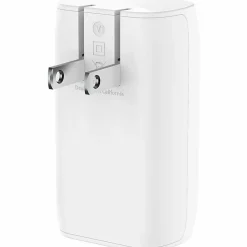 Belkin 67W Portable 3-Port USB-C Wall Charger - 3xUSB-C (67W Total) - Fast Charging - Power Adapter - White - 67 W - White