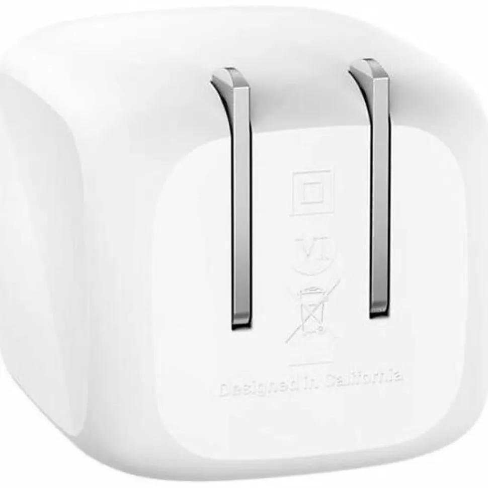 Belkin 50W Portable 2-Port USB-C Wall Charger - 2xUSB-C - Foldable Prongs - Power Adapter - White - 50 W - White