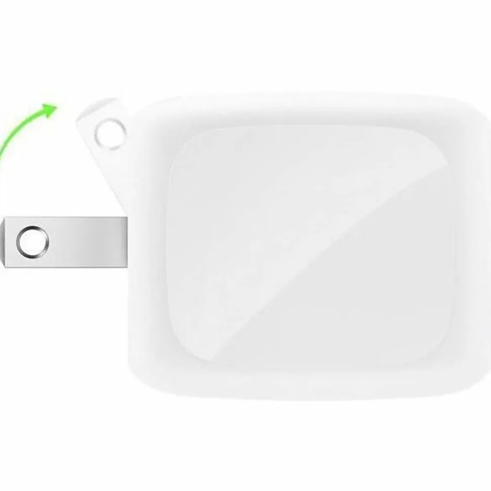 Belkin 50W Portable 2-Port USB-C Wall Charger - 2xUSB-C - Foldable Prongs - Power Adapter - White - 50 W - White