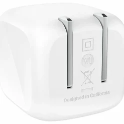 Belkin 45W Portable USB-C Wall Charger - 1xUSB-C (45W) - Fast Charge - Power Adapter - White - 45 W - White