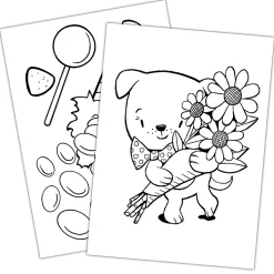 Bendon Jumbo Coloring & Activity Book, Valentine's Dog