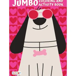 Bendon Jumbo Coloring & Activity Book, Valentine's Dog