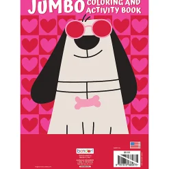 Bendon Jumbo Coloring & Activity Book, Valentine's Dog