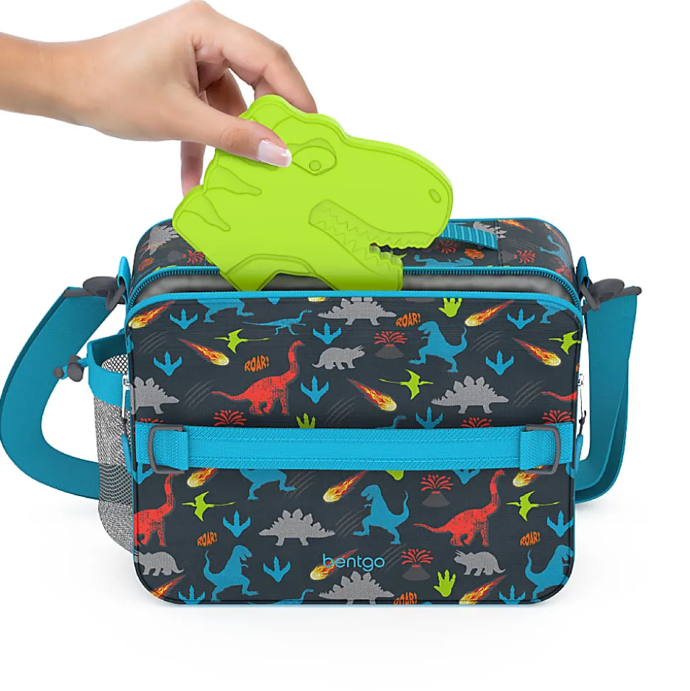 Bentgo Buddies Reusable Ice Packs, Dinosaur, Set Of 4 Packs