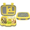 Bentgo Kids Lunch Box, 2"H x 6-1/2"W x 8-1/2"D, Construction Trucks