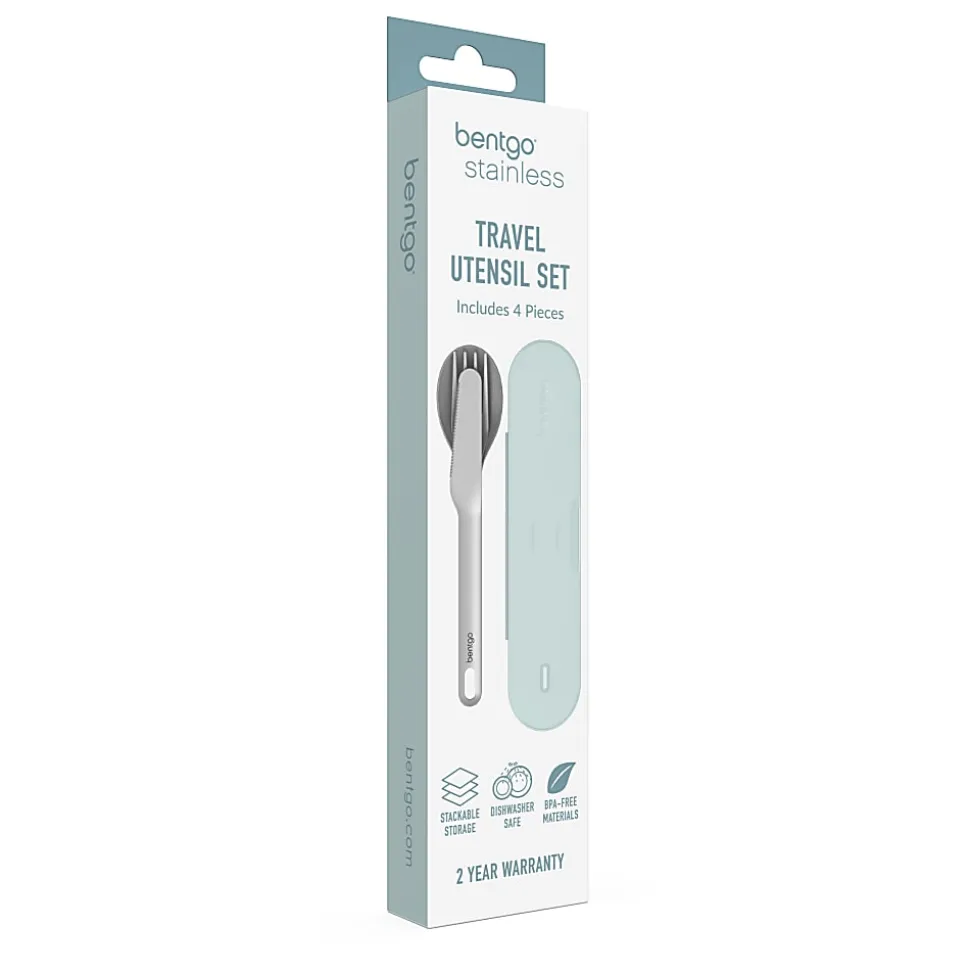 Bentgo Stainless Steel Utensil Set, Aqua