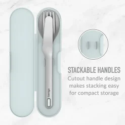 Bentgo Stainless Steel Utensil Set, Aqua